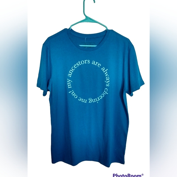 JZD Blue Gender Inclusive Latin Heritage Month Tshirt Large NWT - Picture 1 of 5